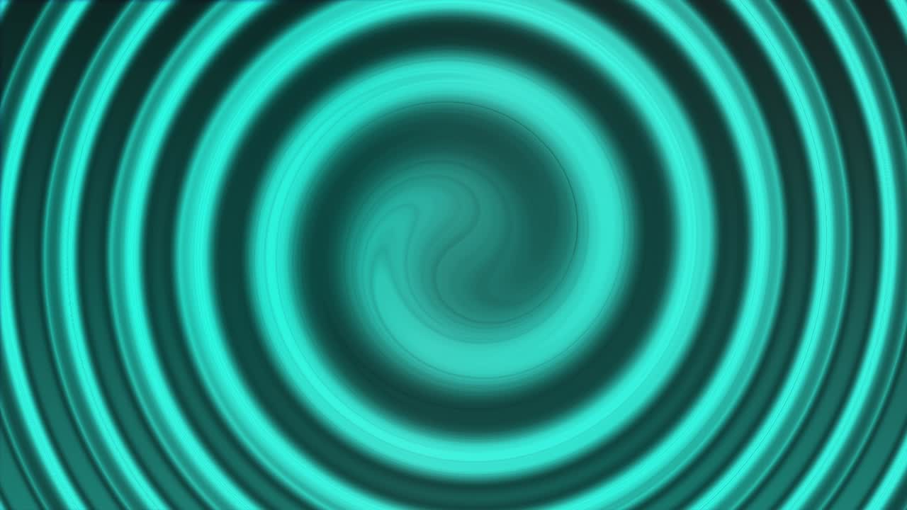 Hypnotic wavy Aqua twist on a dark background loop animation. 3d rendering. 4K, Ultra HD resolution stock video