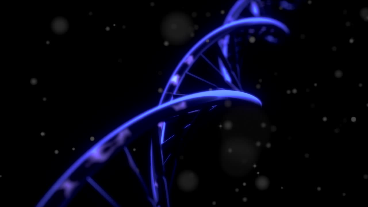 adn giratorio rna doble hélice seguimiento lento disparo de primer plano profundidad de campo 4k