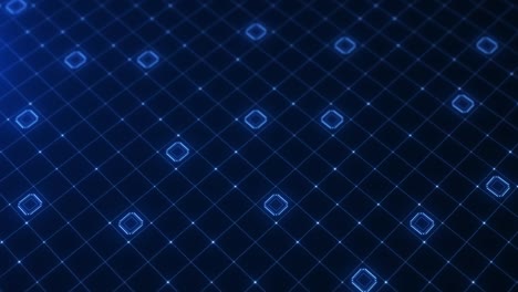 future digital cyber security and information network loop background.