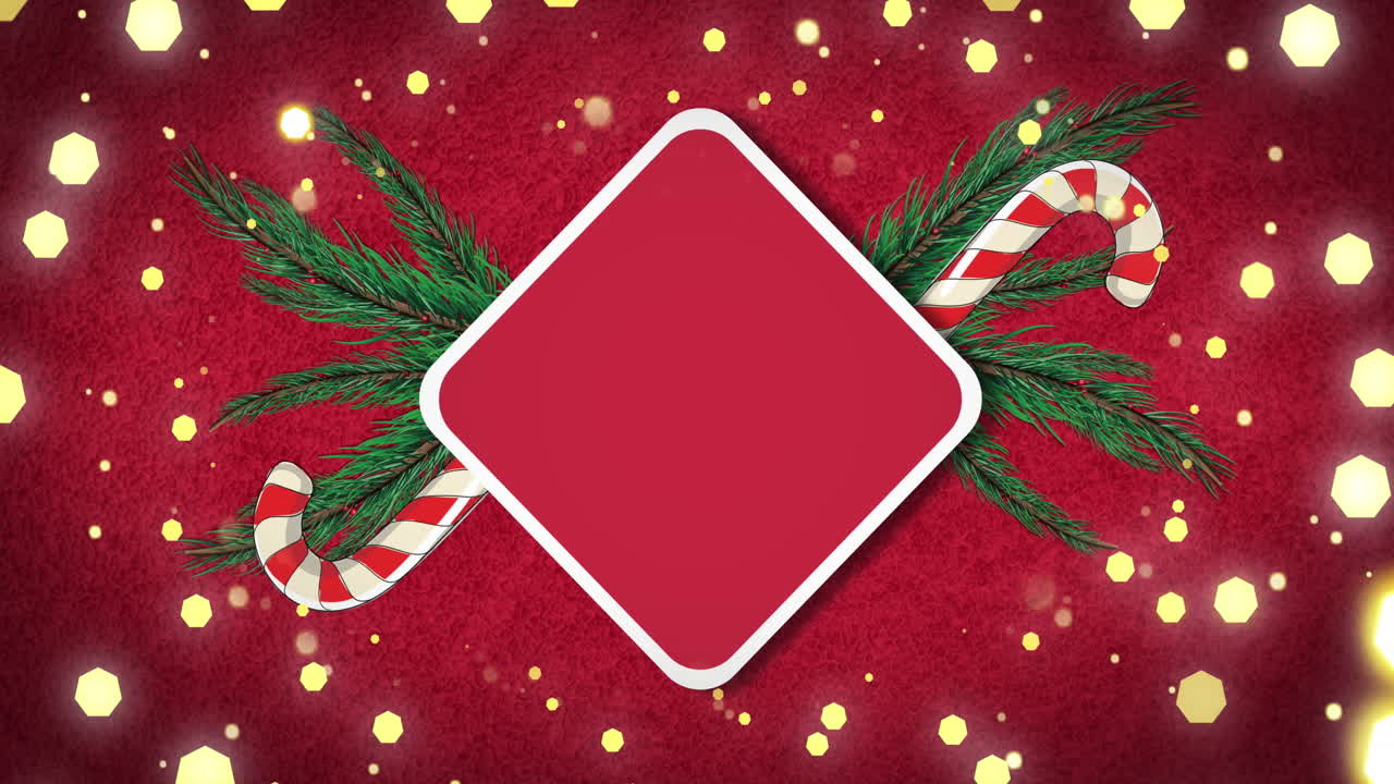 animación del letrero con espacio de copia sobre el fondo de la nieve que cae