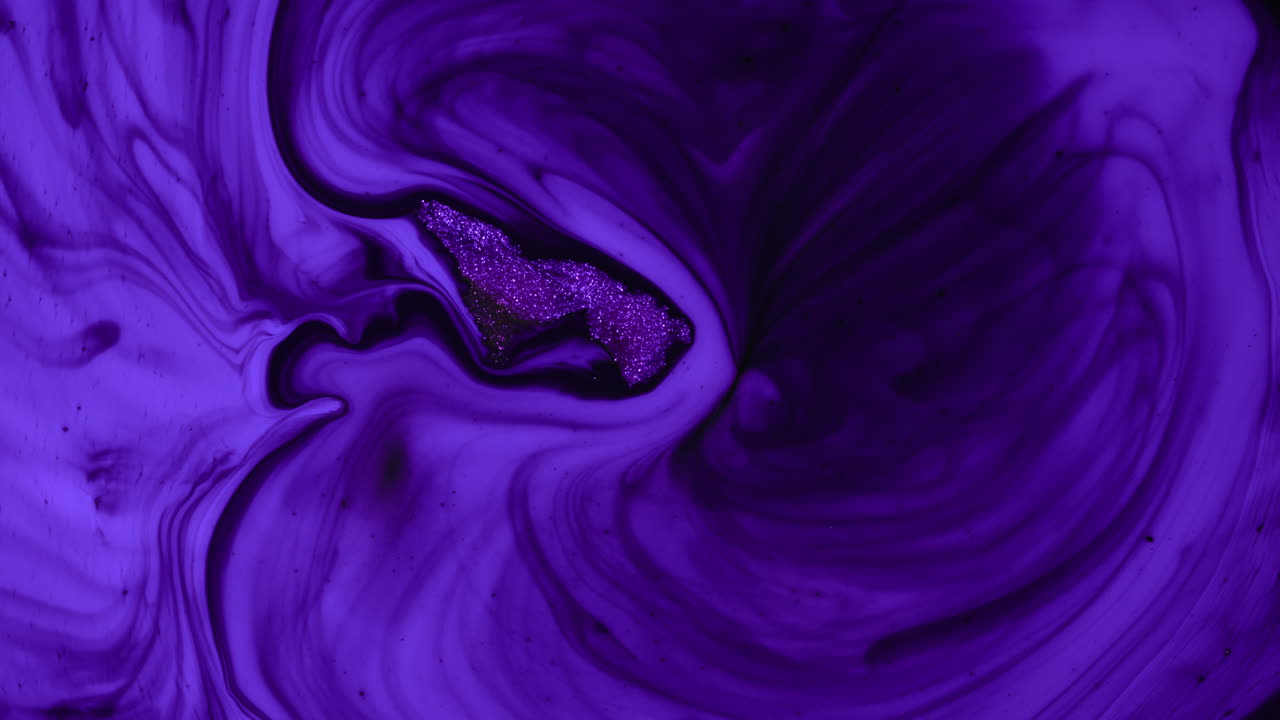 Efeito Fluido de Arte Abstrata Roxa Orgânica. Tomada Macro