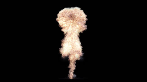 efecto visual de la explosión