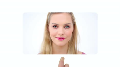 Man-scrolling-videos-of-women-applying-make-up-on-their-face