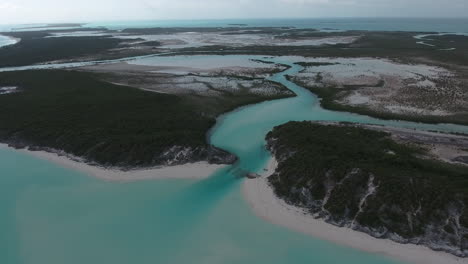 vista aérea de la playa tropical de arena blanca y agua de mar turquesa y cielo soleado