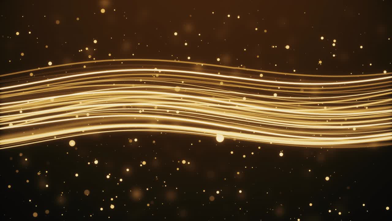 Cinematic moving particles floating wave moving and flickering particles line generate abstract