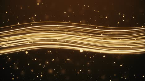 cinematic moving particles floating wave moving and flickering particles line generate abstract