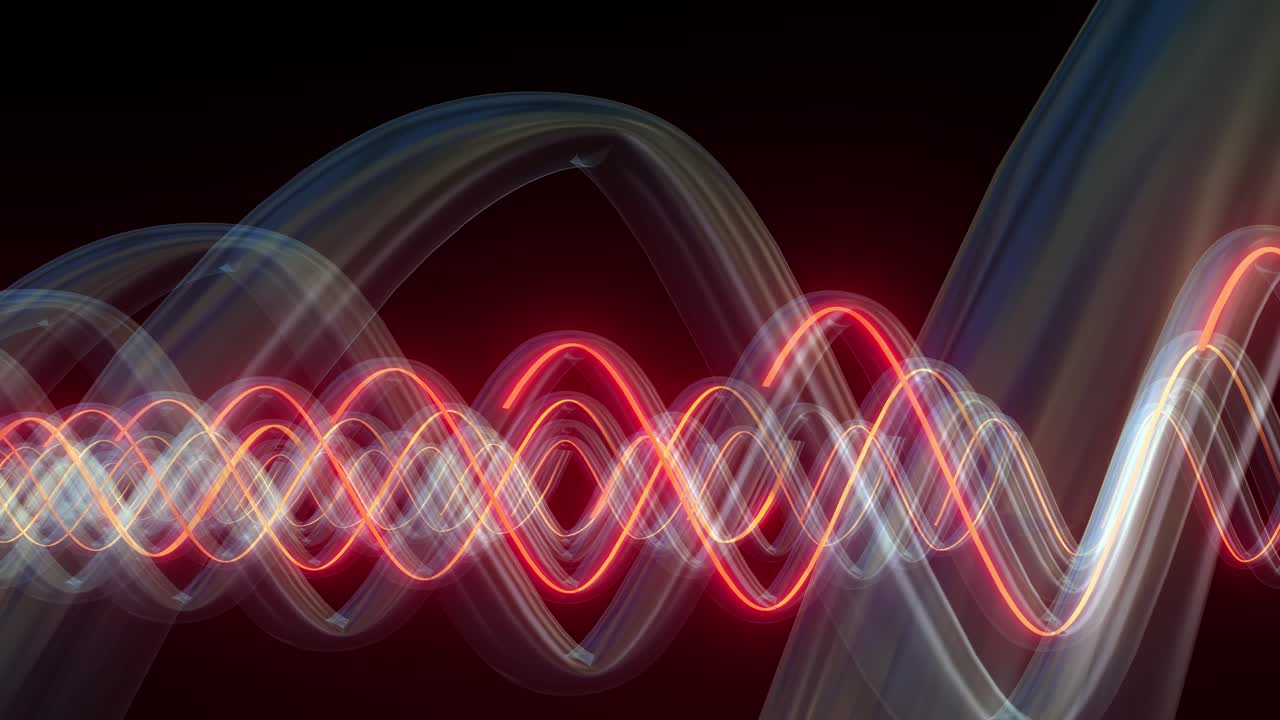 추상적인 반이는 파동