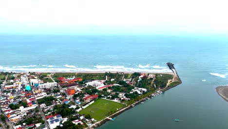 tomada de un avión no tripulado de la costa mexicana en tecolutla veracruz