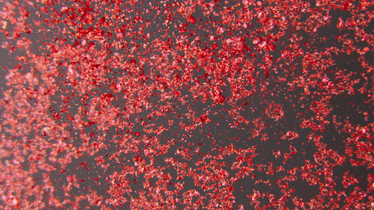 Red Glitter Particles