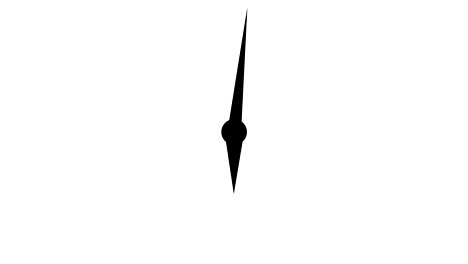 animación de reloj en animación de bucle de 12 horas con matte luma opcional. matte alpha luma incluido. video 4k