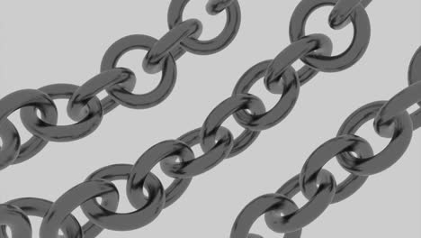 close-up of a black chain