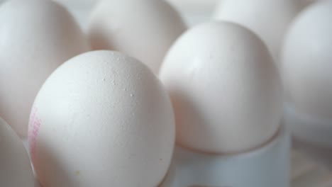 white eggs in carton