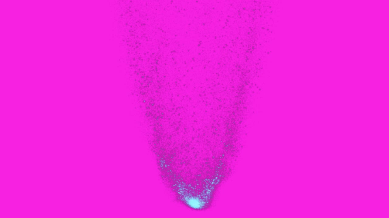 분홍색 배경에 추상적인 폭발 입자