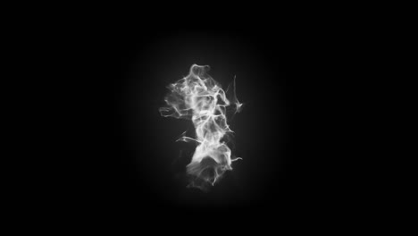 abstract wispy white energy cloud or smoke formation pulsates and morphs with intricate details on black. loopable for magical or ethereal themes