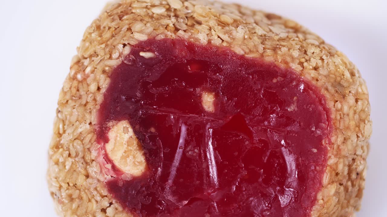 터키의 즐거움, 동양의 과자, 클로즈업, 느린 동작으로 회전