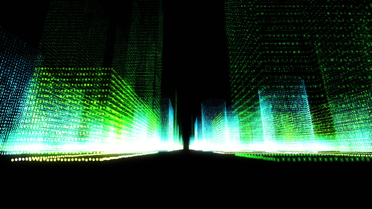 Abstract Digital Cityscape