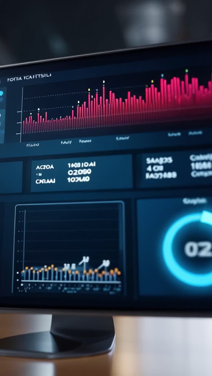 Dynamic Data Visualization on a Modern Screen Displaying Interactive Charts, Graphs, and Analytical Information for Enhanced Decision-Making Processes