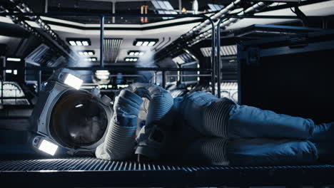 cosmonaut collapses from sudden illness during major space station failure s