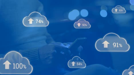 computación en la nube y números que aumentan 4k
