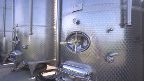 close up of distillery equipment at an ontario vineyard