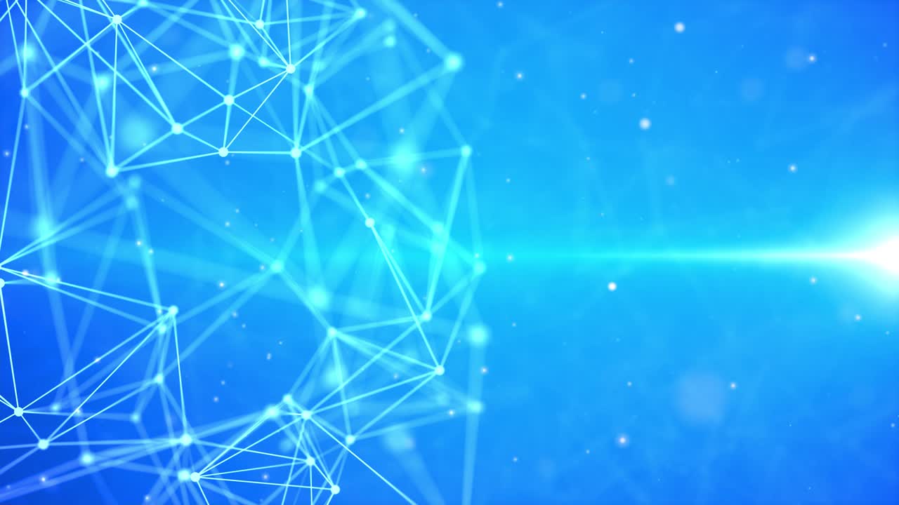 inteligencia artificial abstracta. tecnología de bucle de red de animación de fondo.