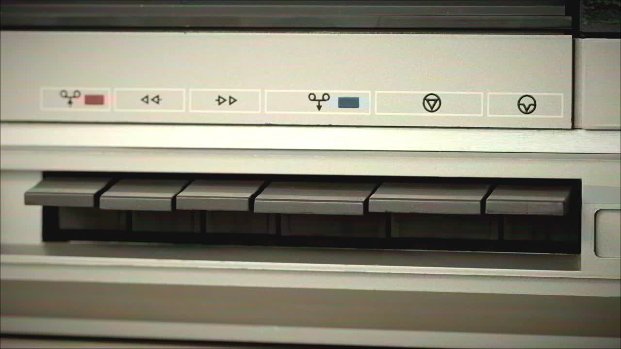 Vintage Cassette Player Control Panel