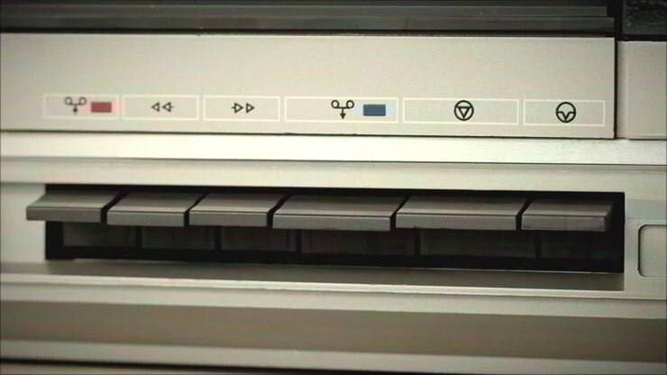 Vintage Cassette Player Control Panel