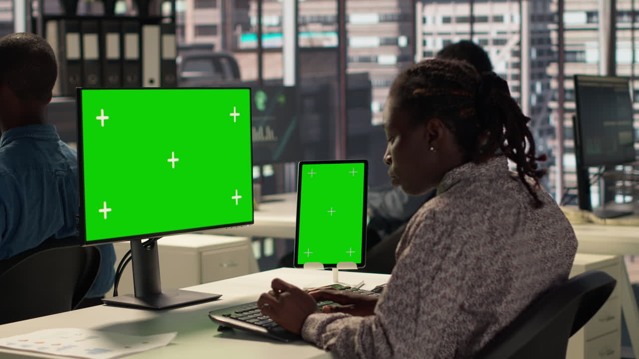 Diverse Business Team Working in Modern Office