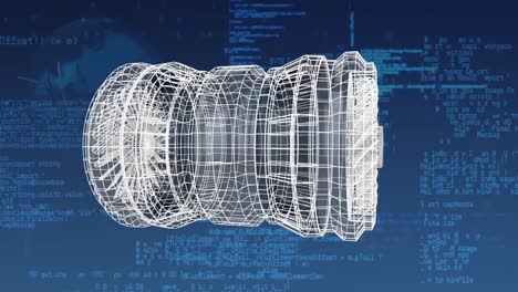 modelo 3d digital de una turbina