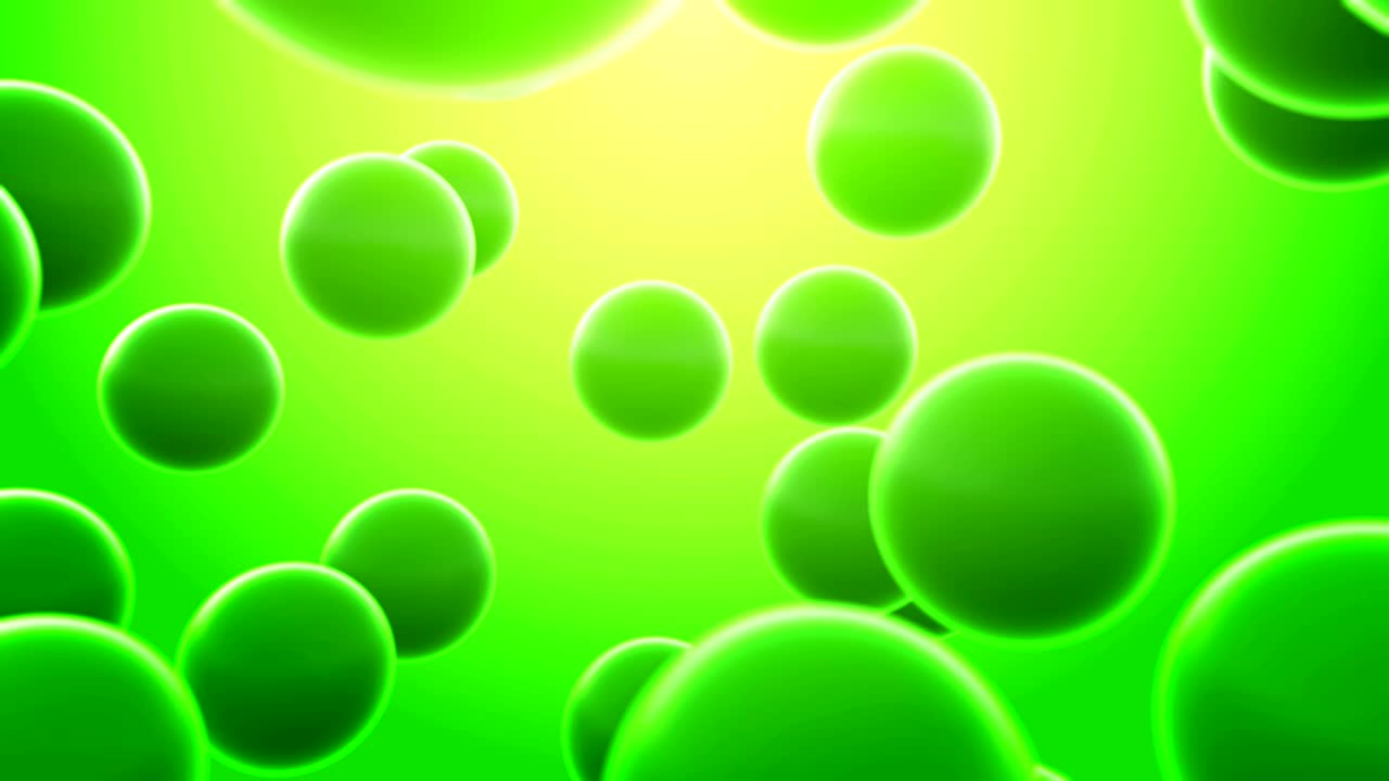 추상적인 3d 다채로운 날아다니는 구 또는 공.