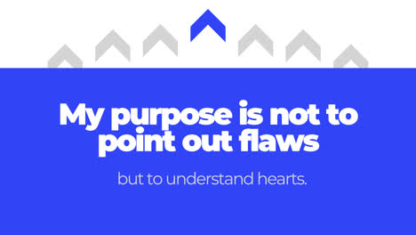 my purpose: understanding hearts - a motivational quote