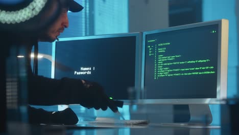 hacker en acción