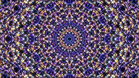 beautiful abstract kaleidoscope that shines, a radiant light that regulates the subtle movements