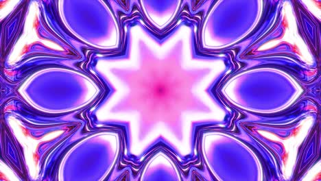 radiant purple kaleidoscope glowing with fluid fractal symmetry and neon flow