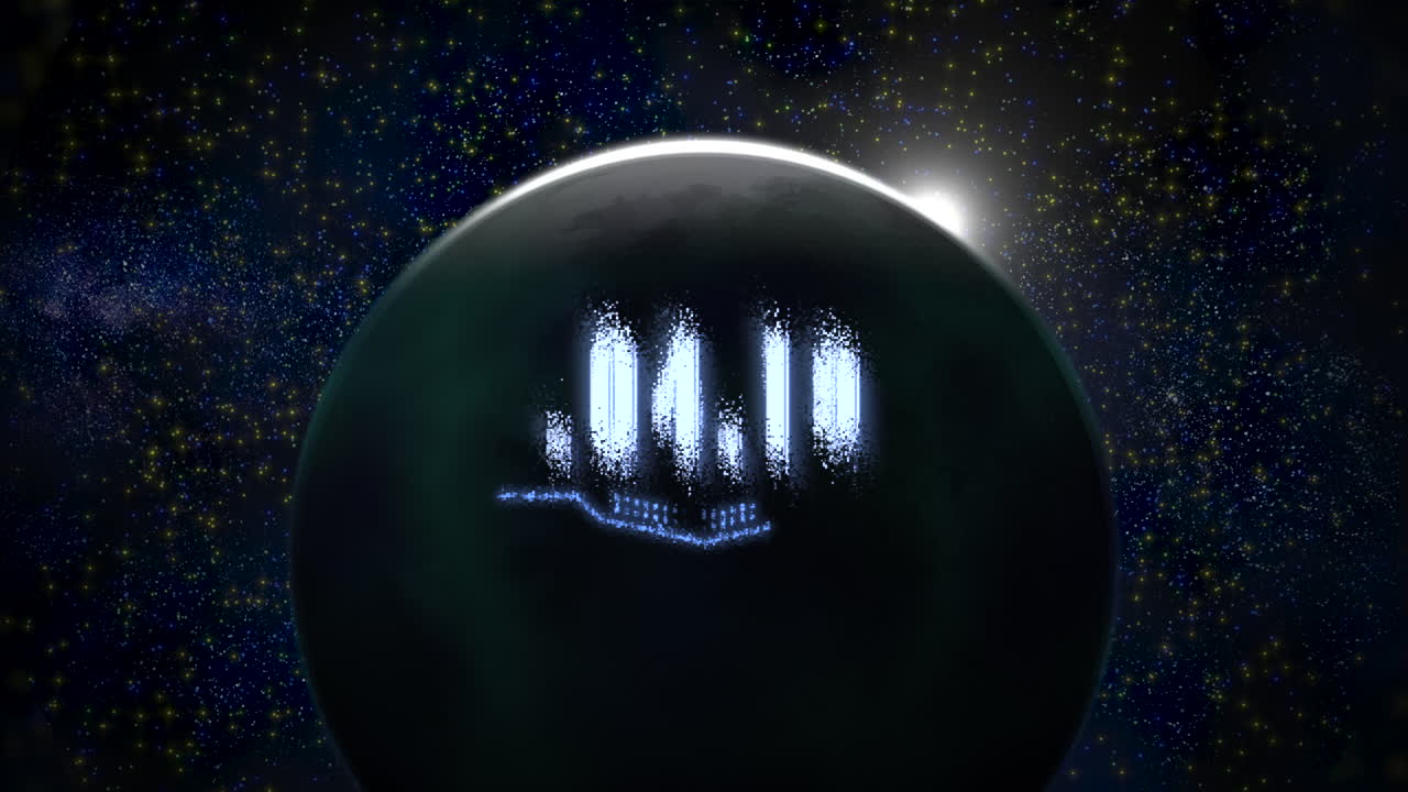 12.04.1961 con la luz de brigth de la estrella y el planeta en la galaxia