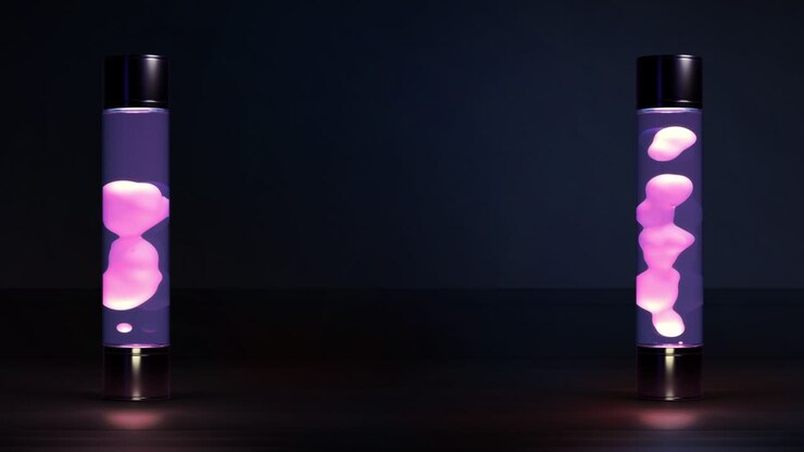 2 colorful lava lamp with free space bg - loop video
