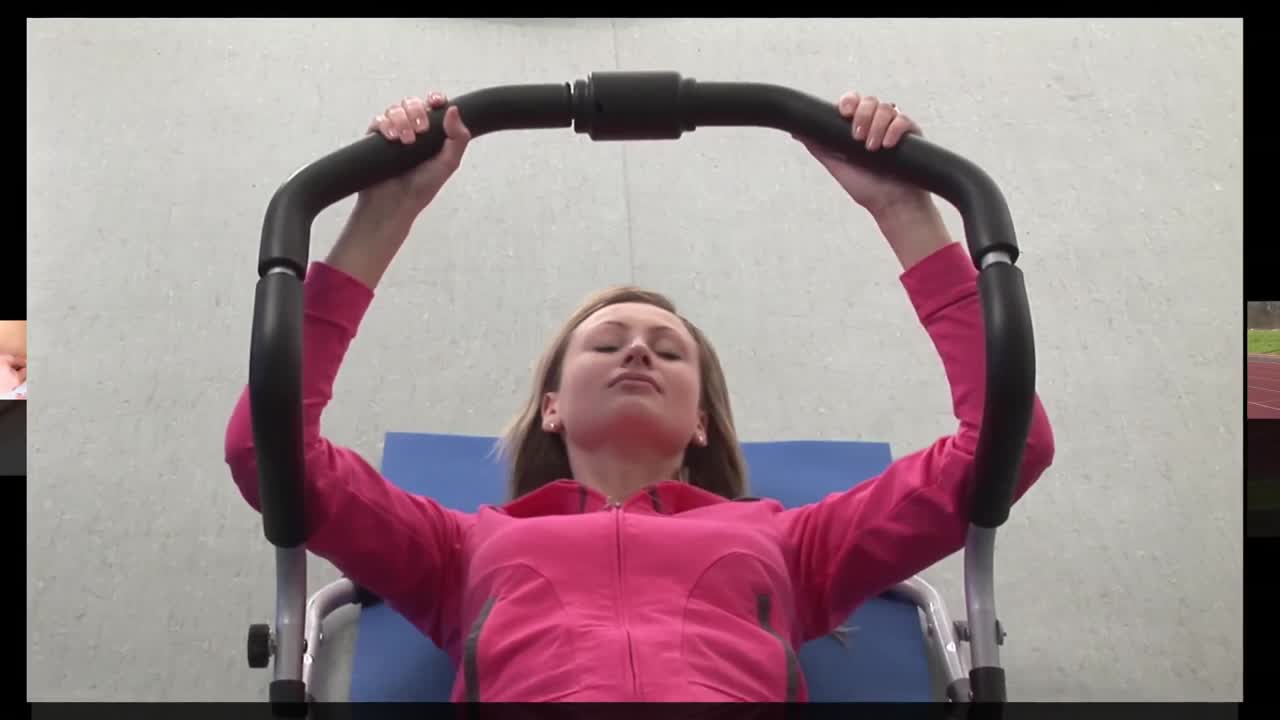 스포츠를 하는 여성을 보여주는 주식 애니메이션