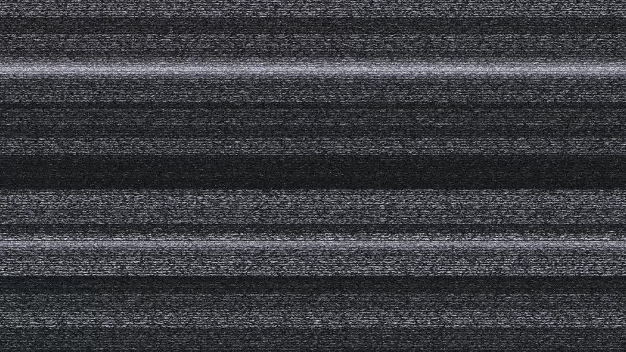 Analog TV Static with Flickering Horizontal Lines