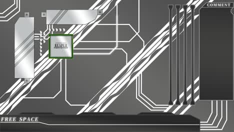 mother board looping streaming background. 1080p.mp4