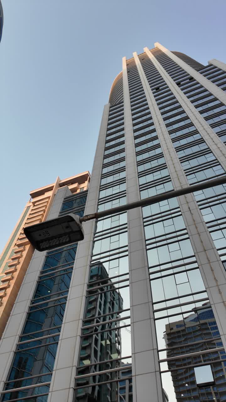 A general view of the high-rise residential and commercial towers at Jumeirah Lakes Towers in Dubai