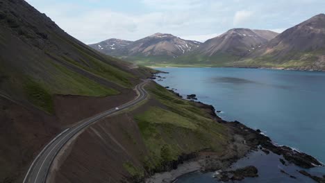 Straße-Nach-Seydisfjördur-Island-Von-Oben