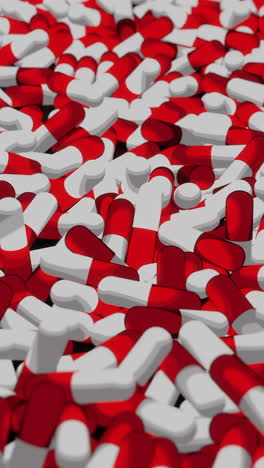 pile of red and white pills