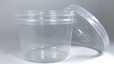 closed container cylinder, close up video clip
