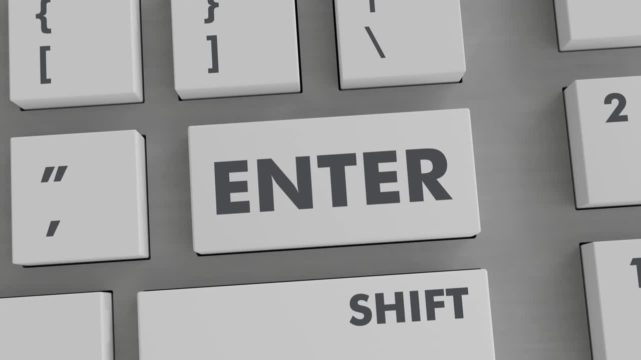 pulsar el botón de entrada en el teclado