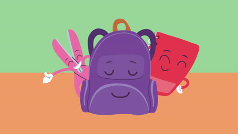 cute cartoon school supplies