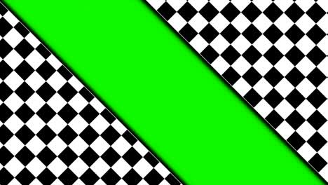 checker door animation with green screen