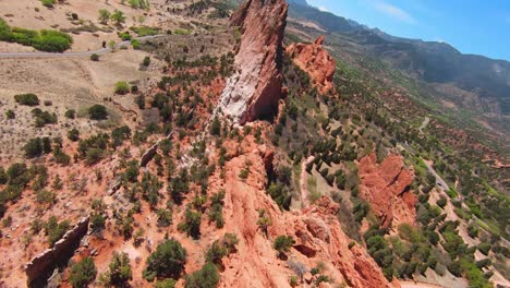 garden of the gods colorado springs cliff surfing