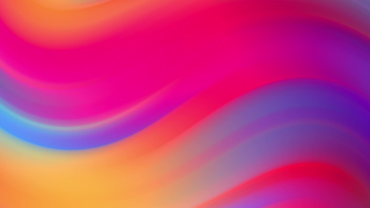 el gradiente de los colores del arco iris se desplaza cíclicamente en bucle. es un hermoso fondo abstracto de 4k con animación de bucle sin fisuras para presentaciones de vacaciones o cosas de moda en estilo de diseño en movimiento.