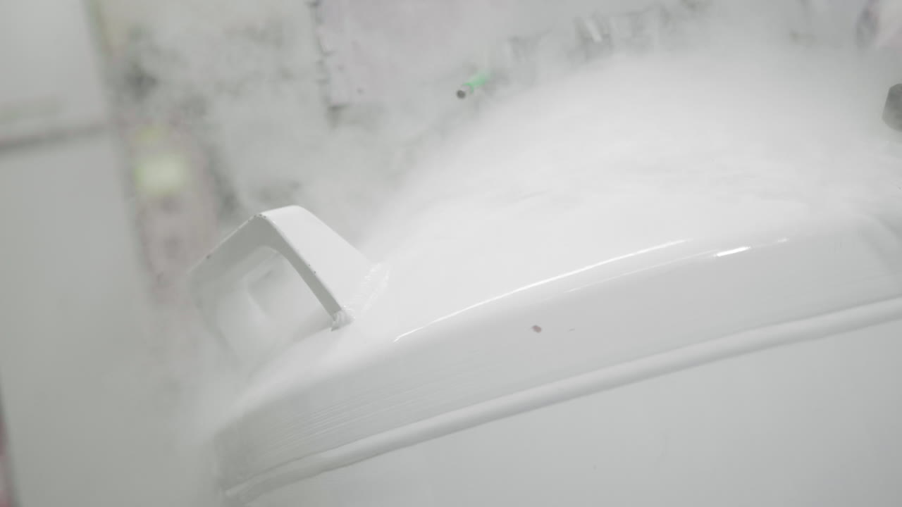 액체 질소 함유, 과학자가 줄기 세포 은행에서 용기 제거