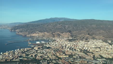 Vista-Aérea-De-La-Ciudad-De-Almería,-En-España